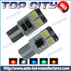 Topcity Newest Euro Error Free Canbus T10 4SMD 5050 Canbus 18LM Cold white - Canbus led
